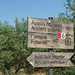Signpost in Greek - English
