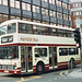 Kentish Bus & Coach 527 (G527 VBB) in New Oxford Street, London – 25 Sep 1991 (152-16)