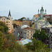 Ukraine, Kiev, Andreevsky Descent Street and St. Andrew's Church