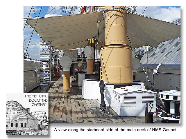 HMS Gannet main deck - Chatham - 25.8.2006