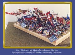 A set of 30 mounted knights with standards