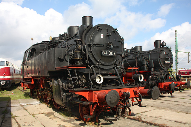 Schwerin,  Lok 64007 im Eisenbahnmuseum