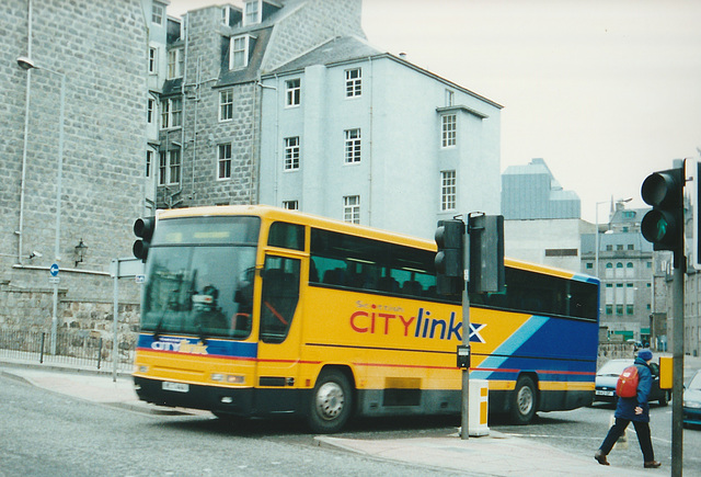 Bluebird Buses (Stagecoach) VLT 444 (M911 WJK) (Scottish Citylink contractor) at Aberdeen - 27 Mar 2001