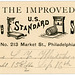 Weight Card, Howe Standard Scales, Philadelphia, Pa., 1879