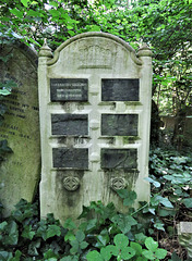 abney park cemetery, london   (3)unusual gravestone with slate inserts, maria katura shallcross +1861
