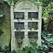abney park cemetery, london   (3)unusual gravestone with slate inserts, maria katura shallcross +1861