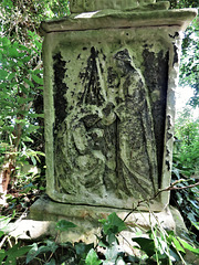 abney park cemetery, london   (4)worn relief on a mid c19 tomb; the better side