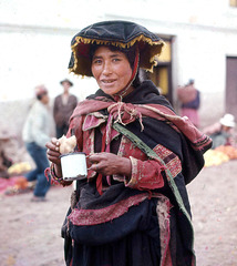 An early morning breakfast  coffee smile in Cuzco