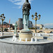 North Macedonia, Skopje, Mother Teresa Sculpture on the Bridge of Civilisation