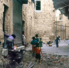 Children in the old city of Jerusalem 1970