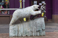 Bruin the Polar Bear and Mr Jamieson the Draper