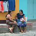 Guatemala, Chatting on the street of the Small Town of San Pedro La Laguna