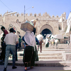 Damascus gate from inside the old city of Jerusalem in 1970