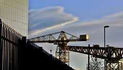 Shepherds Offshore on the River Tyne. Cranes