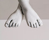 Feet of a sculpture
