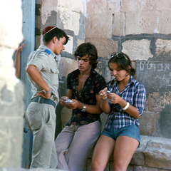 Youth in the old city of Jerusalem in 1970