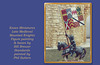 Single mounted knight with heraldic standard