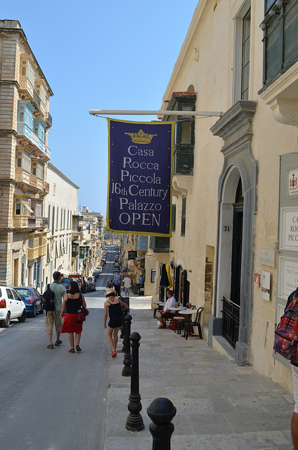 Malta, Valetta, Entrance to Casa Rocca Piccola