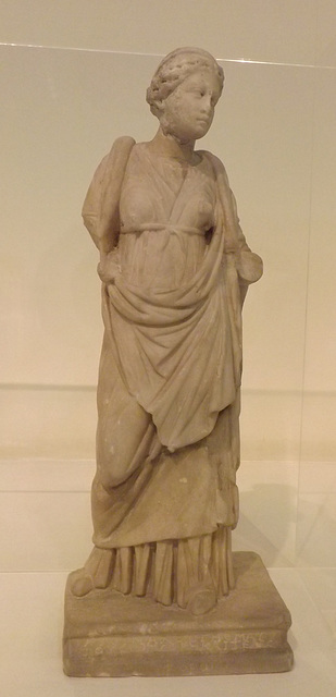 Statuette of Hygieia Dedicated by Lysimachos in the National Archaeological Museum in Athens, May 2014