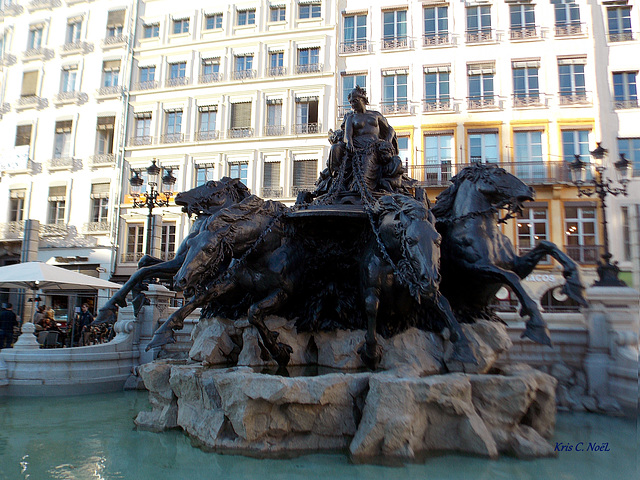Fontaine Bartholdi, Place des Terreaux à Lyon !