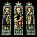 Faith, Hope, and Charity Window in memory of Baroness Raglan, Saint John's Church, Llandenny, Monmouthshire