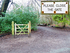Please close the gate