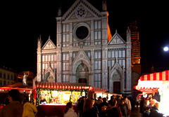 IT - Florenz - Weihnachtsmarkt vor Santa Croce