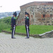 Königliche Garde auf Festung Akershus beim Wachwechsel