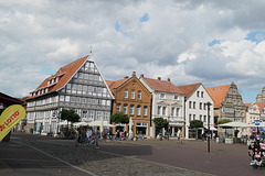 Stadthagen: Blick auf en N-O Teil des Marktes