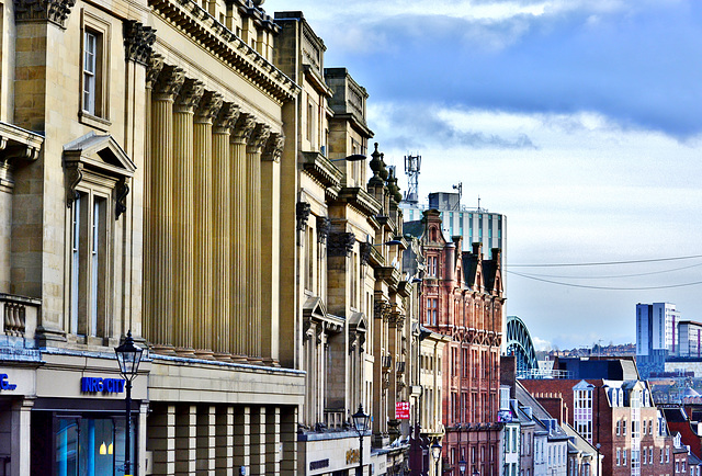 Grey Street.Grainger Town.Newcastle upon Tyne