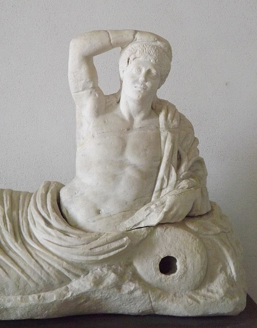 Detail of the Fountain Statue in the Museo Campi Flegrei, June 2013