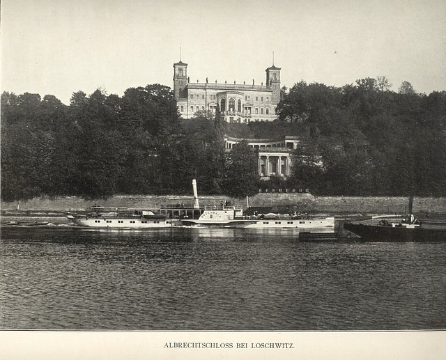 Album von Dresden: Albrechtschloss bei Loschwitz