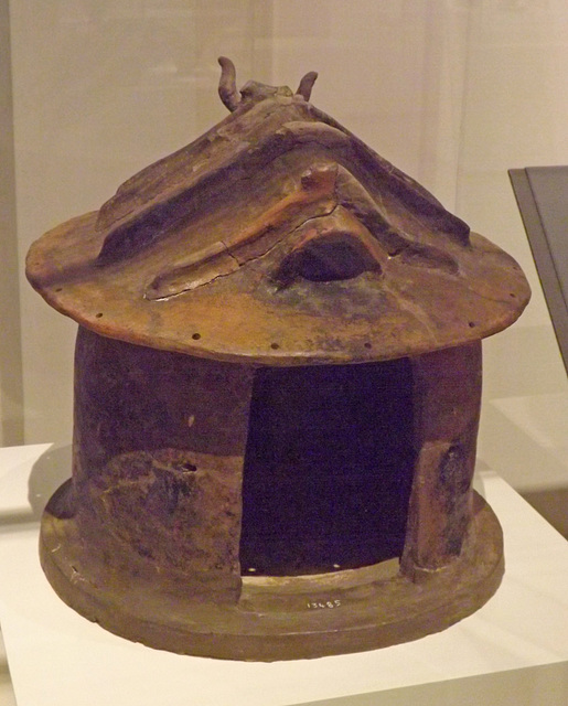 Etruscan Hut Urn from Vetulonia in the National Archaeological Museum in Athens, June 2014