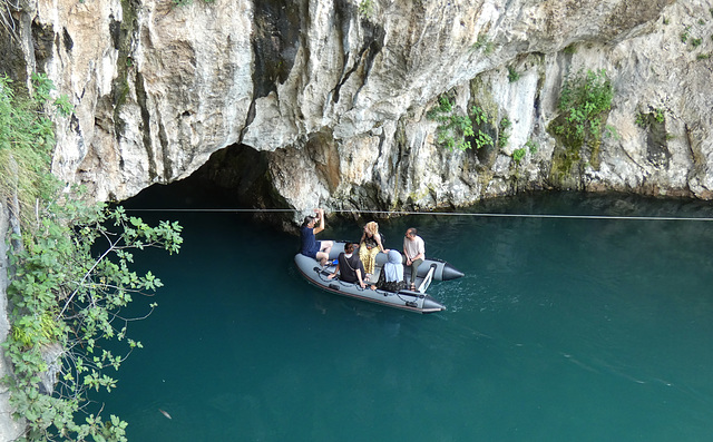 Blagaj- Entering the Cave to See the Source of the Buna River