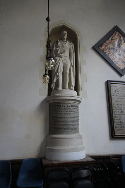 Memorial to Samuel Clouting, Kelsale Church, Suffolk