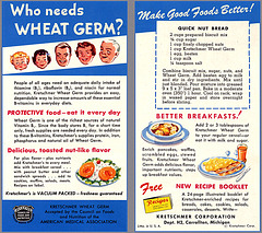 Kretschmer Wheat Germ Insert, c1955