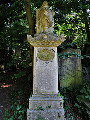 abney park cemetery, london   (7)tomb of thomas symonds, mid c19, with image of god taking an axe to a tree