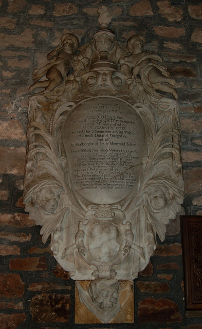 Monument To The Otes Family c1715, Llandenny Church, Monmouthshire