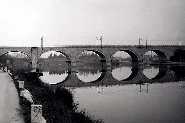 Railroadbridge over the Mincio (1972)