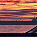 Daybreak over oil tanker "Desimi" in Weymouth Bay