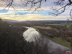 The Spey valley from above the Earth Pillars at Ordiequish