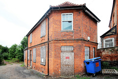 Empty Building in a yard behind Thoroughfare, Halesworth, Suffolk
