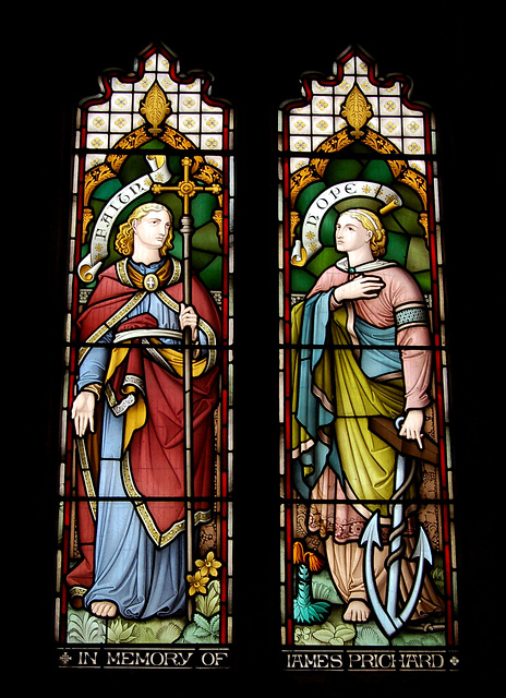 Stained Glass, Llandenny Church, Monmouthshire