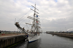 Sail 2015 – Christian Radich in the lock at IJmuiden