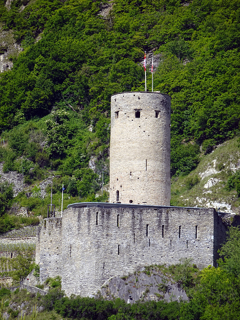 Burg La Bâtiaz oberhalb von Martigny
