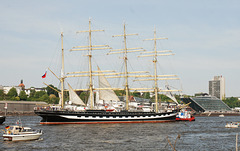 Das russische Segelschulschiff "Kruzenshtern"
