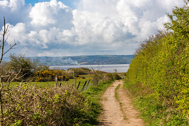 The path to Heswall fields