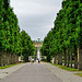 Allee mit Blick auf Schloss Sanssouci - Avenue with a view to Sanssouci