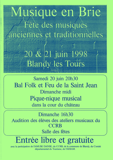 Concert des ateliers de musique du CCRB le 21/06/1998