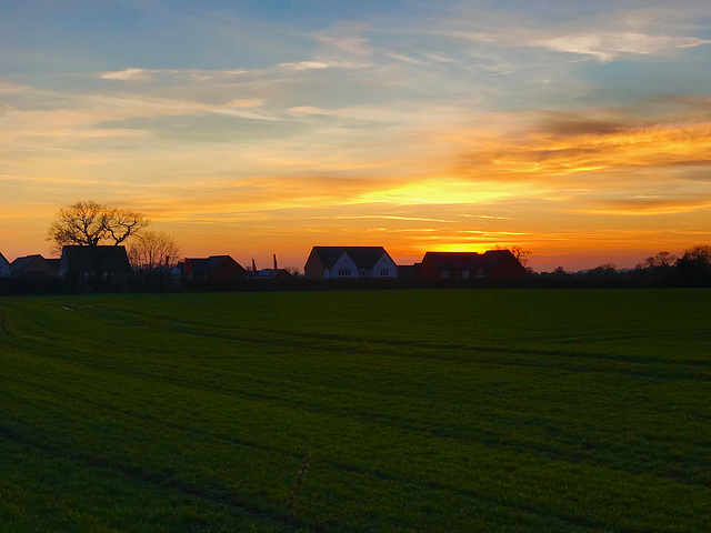 Gnosall sunset (iPhone7Plus)